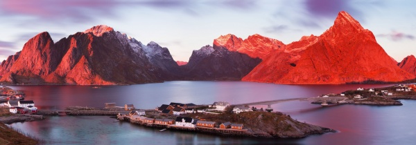 Репродукция Город Норвегия-3 50x150 см Арт Фемелі 