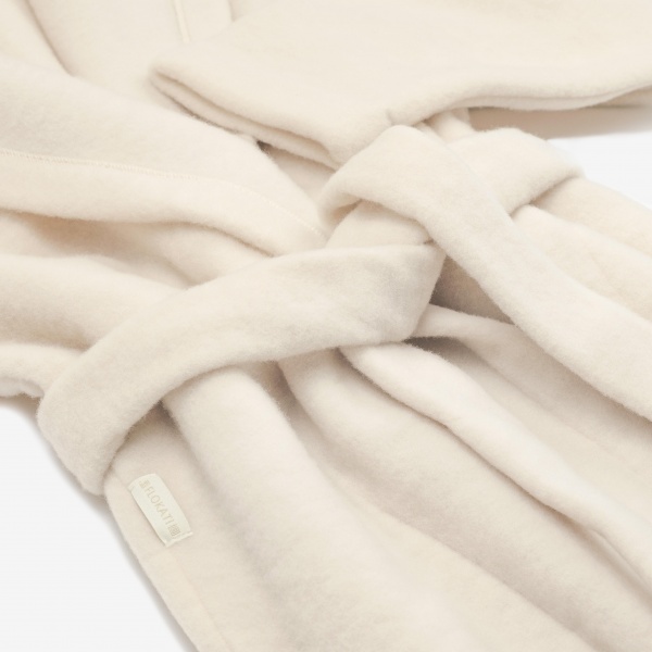 Халат женский Flokati Coral з капюшоном р. M/L экрю