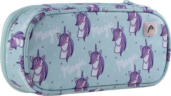 Пенал школьный HD-447 Head голубой