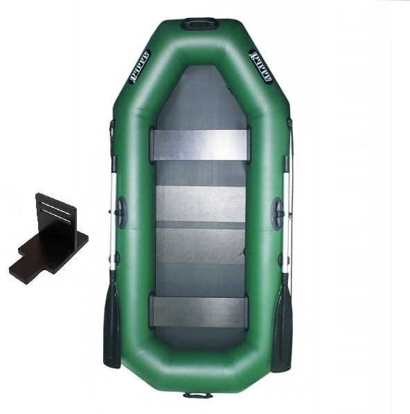 Човен надувний Ладья гребний ЛТ-250СТ зелений