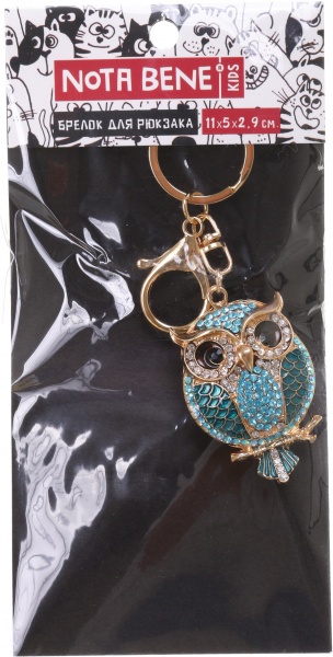 Брелок для рюкзаков Nota Bene Совенок 11х5х2,9 см