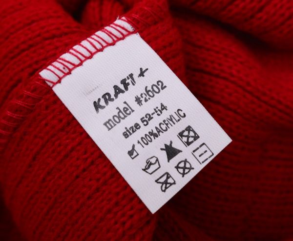 Шапочка дитяча для дівчинки Kraft+ арт. 2602 р.52-54 червоний 