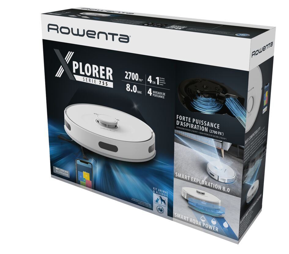 Робот-пылесос Rowenta X-PLORER Serie 75 S RR8575WH black