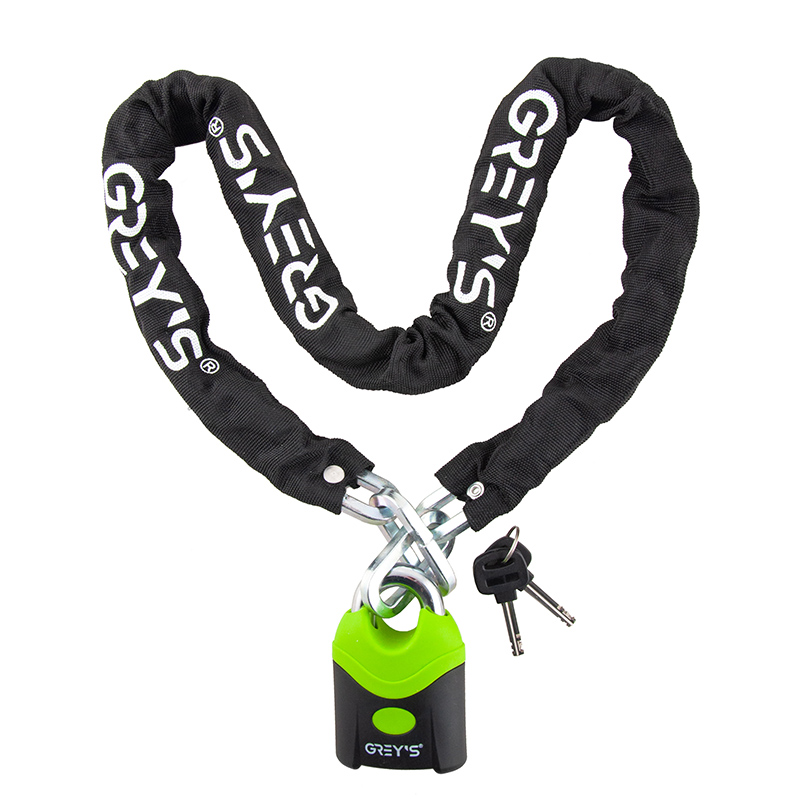 Замок велосипедный цепной GR40812 8х1200 мм