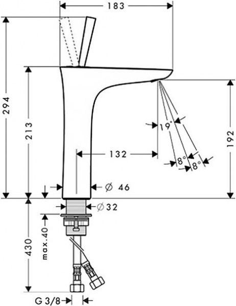 Смеситель для кухни Hansgrohe PuraVida 15081400