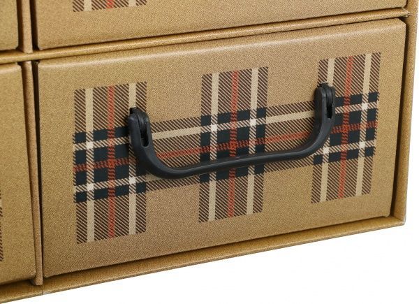 Комод картонний Miss Space Клітинка 4 відділення бежевий