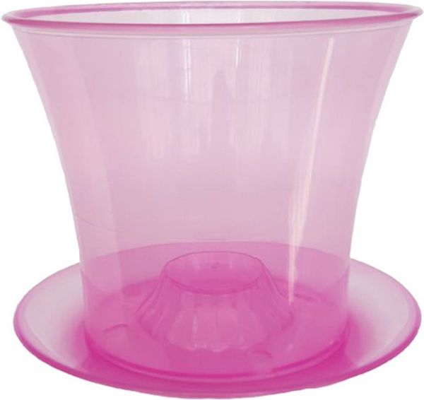 Підставка Омела Орхідея круглий прозорий рожевий 