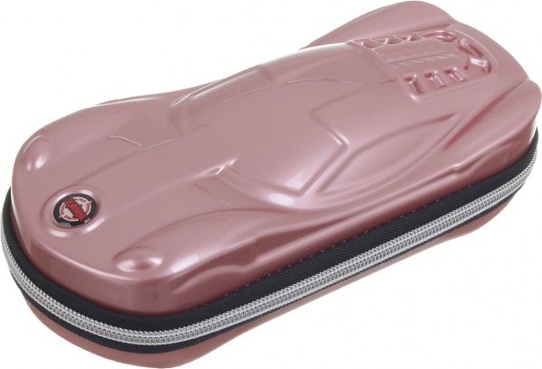 Пенал школьный на замке Автомобіл розовый