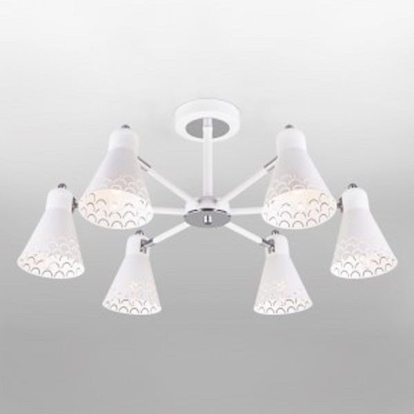 Люстра стельова Strotskis Trina 6x60 Вт E14 білий 70100/6 