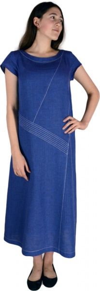 Сукня Галерея льону Джина р. 44 синій 0006/44/15 
