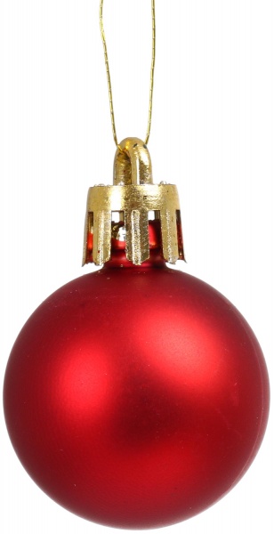 Набор елочных шаров красный CAN201020 d30 мм 12 шт./уп. 