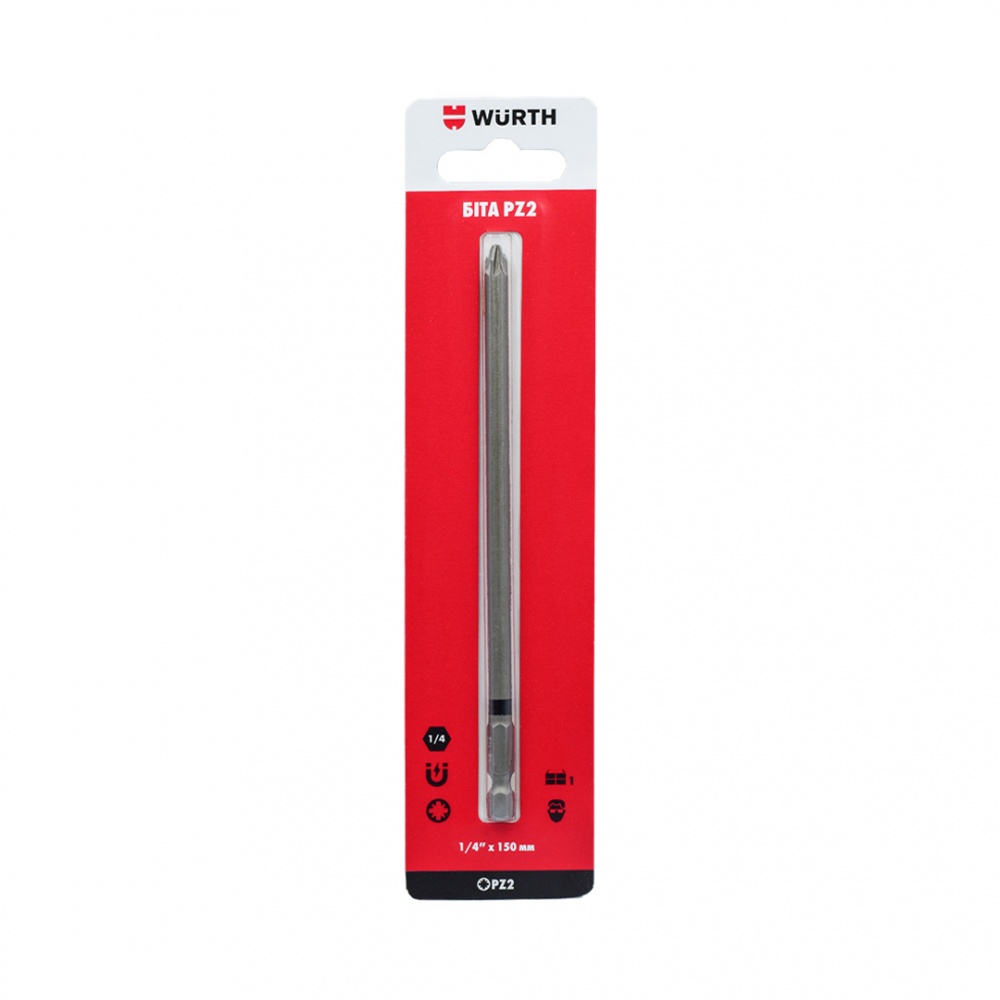 Бита WURTH PZ2х150 мм 1/4