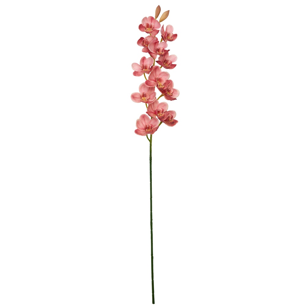 Квітка штучна Орхідея 79 см рожева