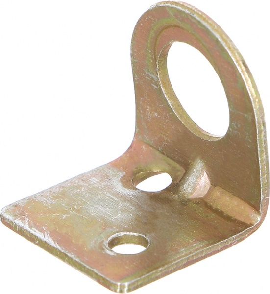 Проушина для замка выгнутая 20мм желтый цинк