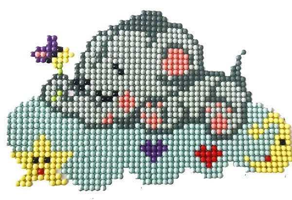 Набор для творчества Наклейка Сладкий сон Діамантові ручки 