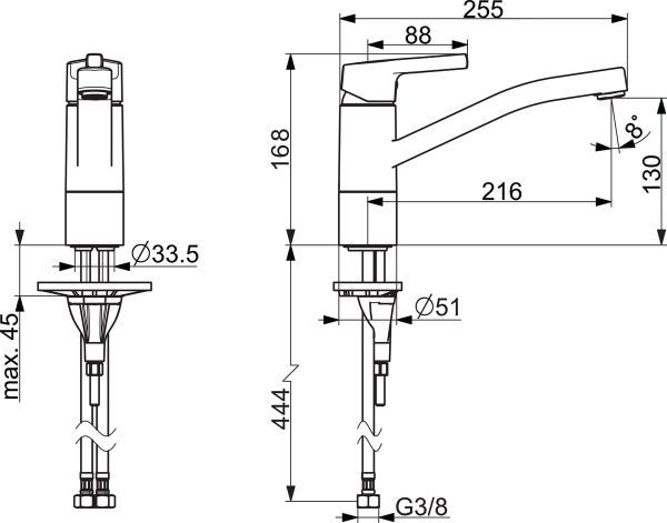 Смеситель для кухни Oras Saga Style 3930FH