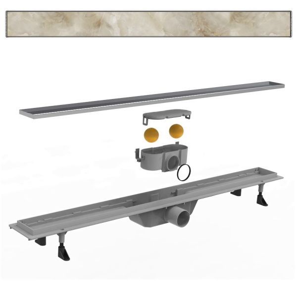 Душевой канал Imprese d44700T с решёткой под плитку 70 см