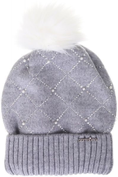 Шапка для девочек Pompona р.50-52 серый 20 Z P 69 ПП 