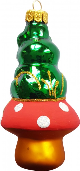 Подвеска Юріта Лягушка на грибочке зеленый