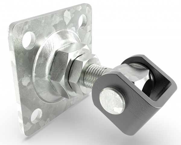 Петля STOREHOUSE с пластиной SHFE-01.04-03 М20 d20 81мм цинк универсальная 1 шт.