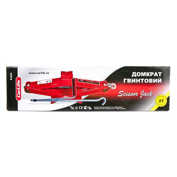 Домкрат механический ромбический Carlife 1.2 т