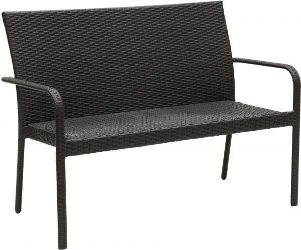 Диван садовый Indigo HYC-005D 63х123 см черный 