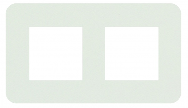 Рамка двухместная Efapel Latina белый матовый 42920 TBM