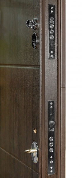 Двері вхідні Булат Термо House-703 венге темний 2050x850 мм праві