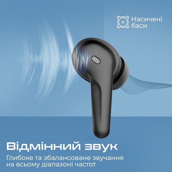 Навушники Promate black (freepods-3.black) 