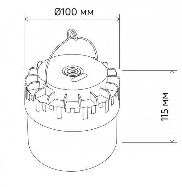 Фонарь светодиодный LedPulsar RFL-D100-7W 6500K
