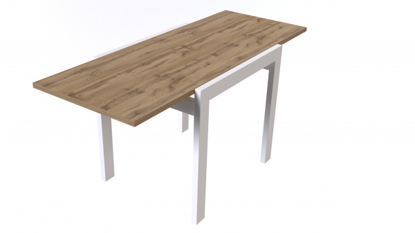 Стіл розкладний ViANT Крос 800 Дерево білий/ ДСП Дуб Тахо 