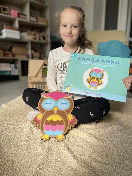 Пазл-мозаїка Apli Krapli Складанка Сова СК-05