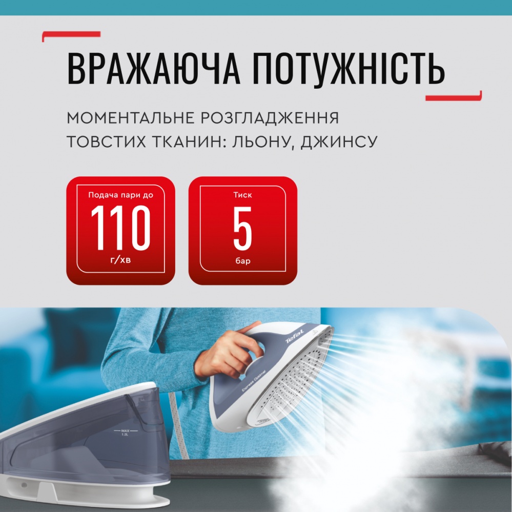 Утюг с парогенератором Tefal Express Optimal SV4110E0
