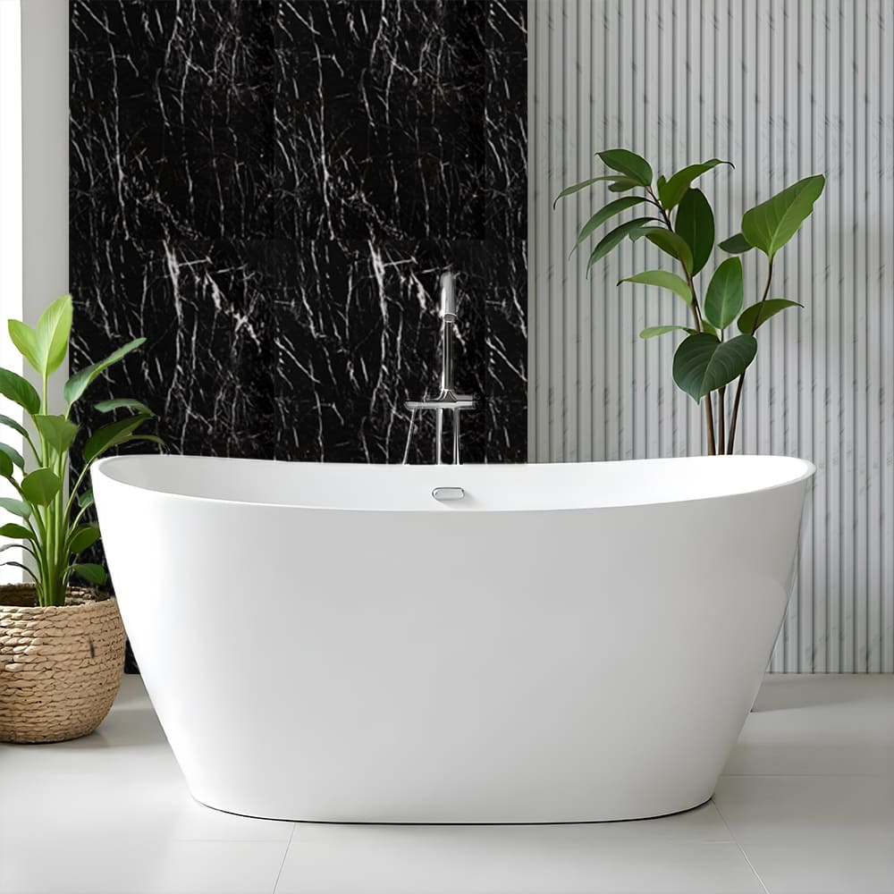 3D-панель з ПВХ самоклейна Sticker Wall мармур чорний 600х3000х2 мм рулон (SW-00001694)