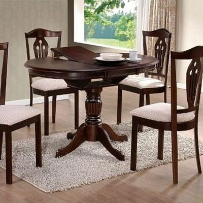 Стол обеденный William 90 см орех темный