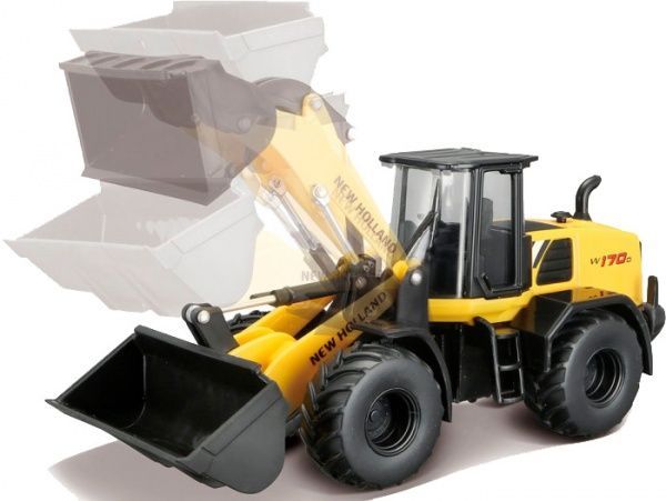 Трактор-навантажувач Bburago New Holland Екскаватор W170D 1:43