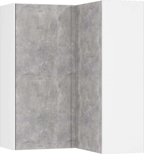 Шафа верхня кутова МС Ідея Лофт ВУ 80-80/105/31,6 бетон Грейд