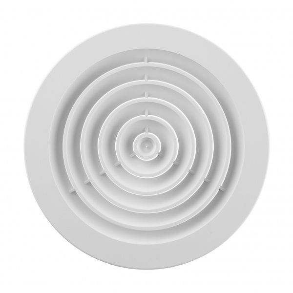 Дифузор MiniMax вентиляційний з фланцем і пружинним кріпленням d175 х d125 мм (2403) пластик білий 