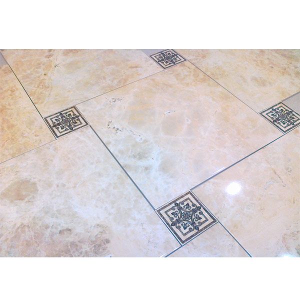 Декор напольный Арт Керама Ренесанс 04 100х100 мм бежево-коричневый