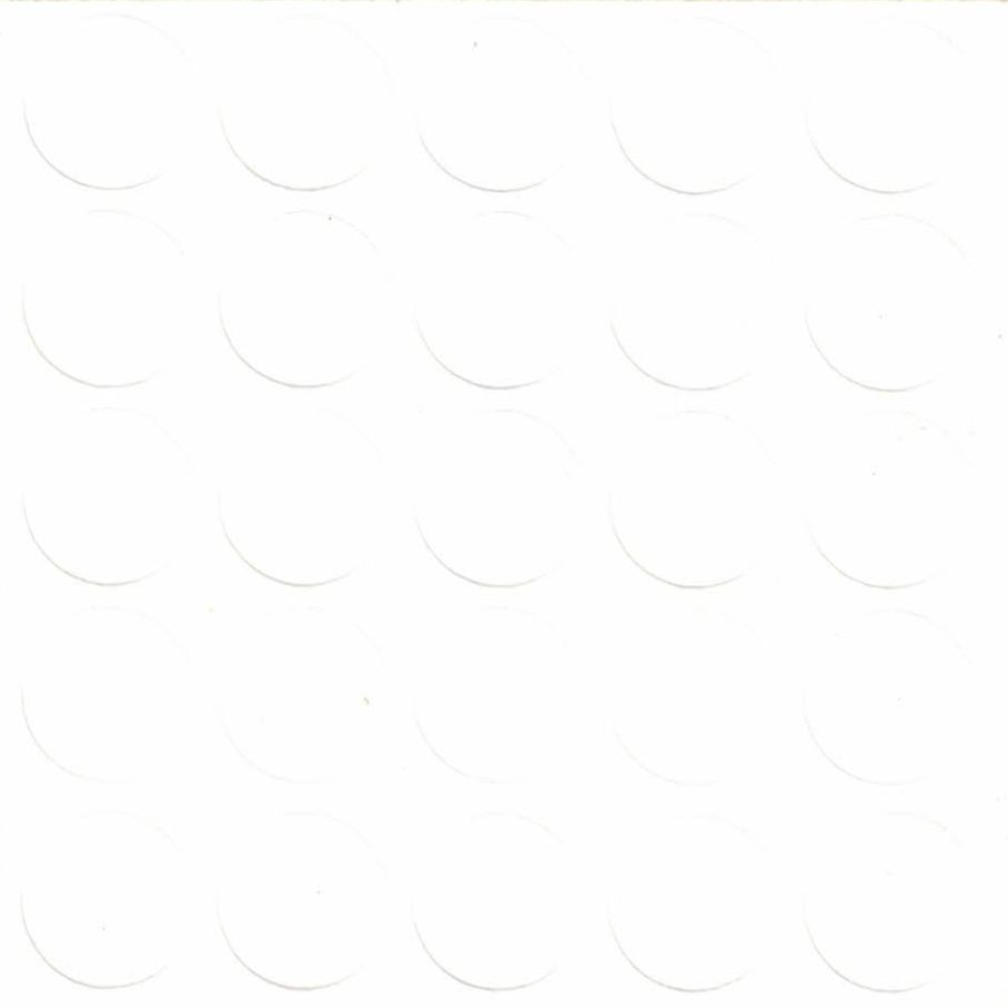 Заглушка самоклеящаяся Foldecor 14 мм белый гладкий 25 шт. F501