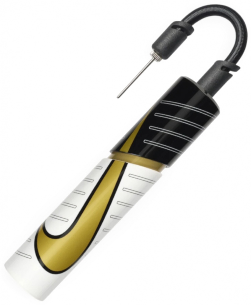 Насос для мяча Nike ESSENTIAL BALL PUMP INTL N.000.1484.180 р. one size белый с черным