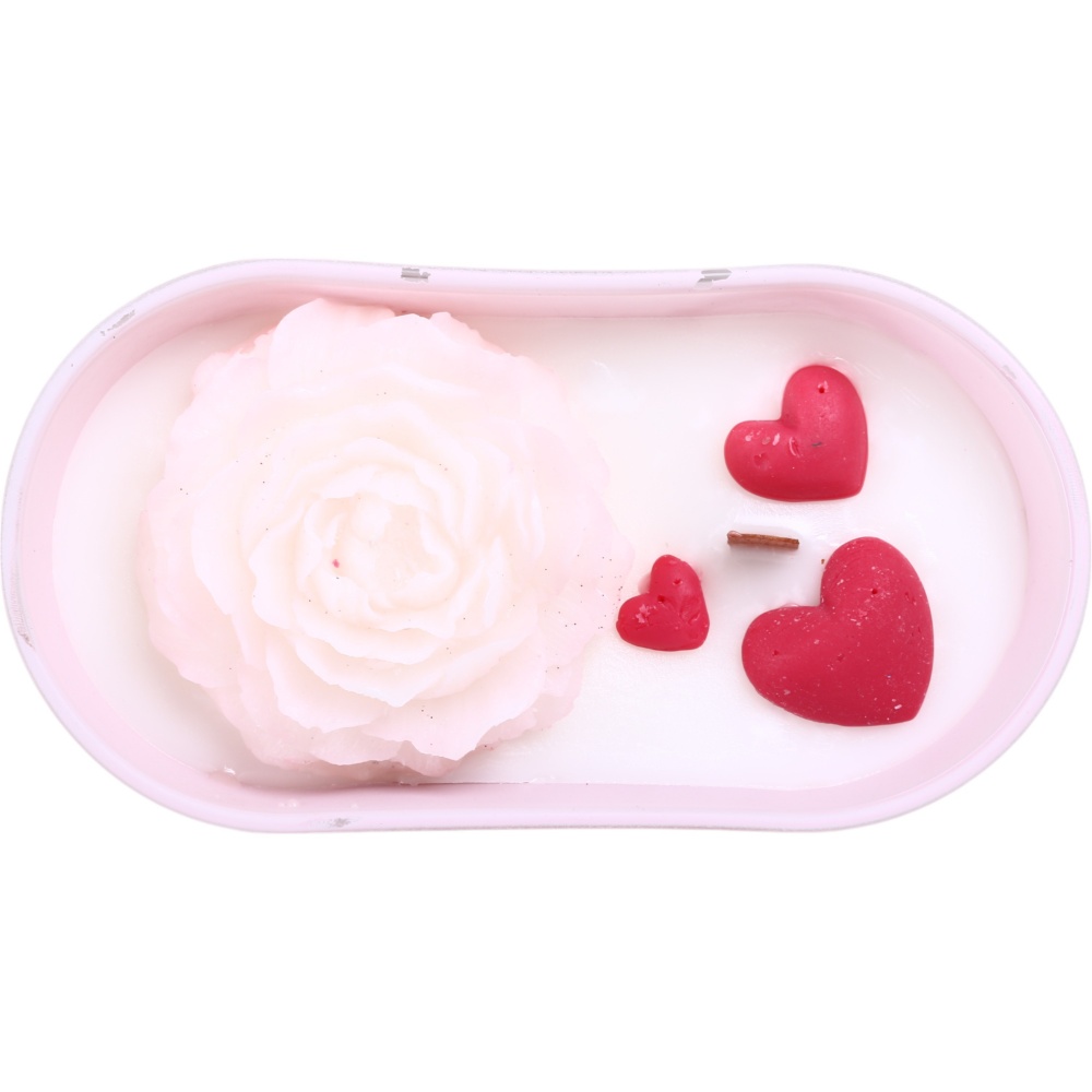 Свеча декоративная в стекле Пион 180х53 мм Pako-If