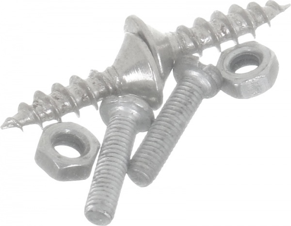 Петля для скла накладна KL6107 під отвір з накладкою хром