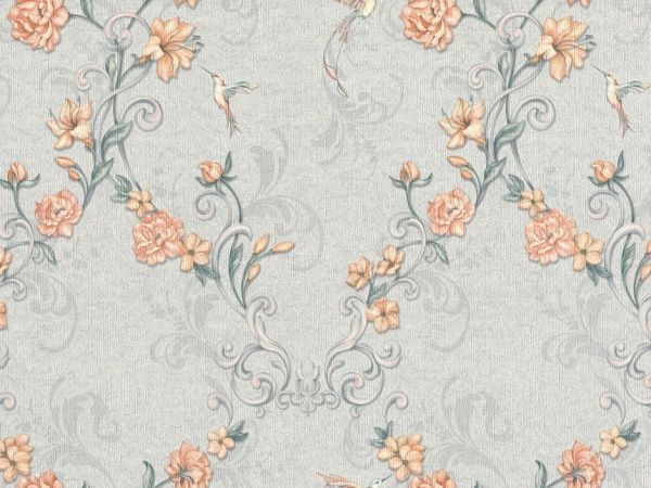 Обои виниловые горячего тиснения Славянские обои Elegance collection Колибри V324-03 1,06x10,05 м 