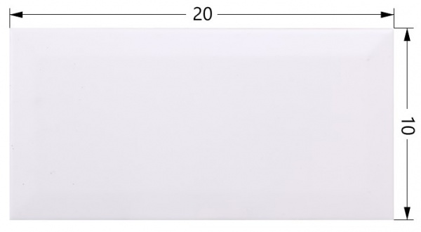 Плитка Golden Tile METROTILES білий сатиновий 10х20 460161 