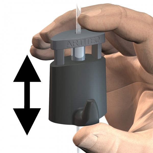 Комплект крючков для подвеса картин Micro Grip до 20 кг черный Artiteq