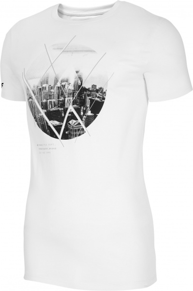 Футболка 4F H4L21-TSM023-10S р.2XL белый