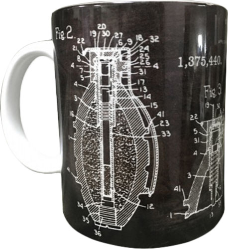 Кухоль P1G 0,35 л керамічна Grenade [1314] Snow White, 0,35