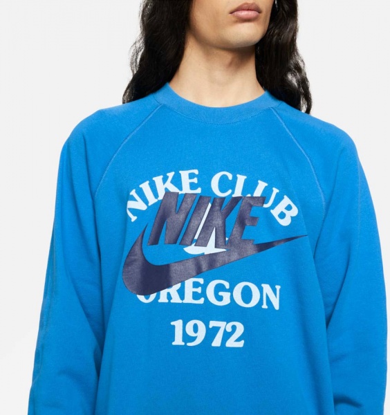 Світшот Nike M NSW TREND FT CREW DD6165-435 р. S блакитний