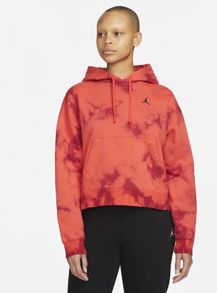 Джемпер Jordan W J HERITAGE FLC HOODIE DM5238-635 р. XL малиновый